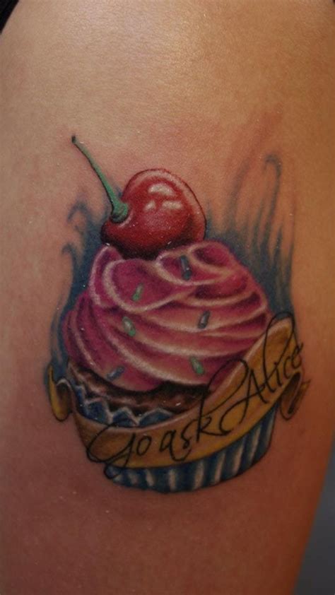 Tattoo Cupcake Cupcake Tattoos Watercolor Tattoo Tatting Tattoo
