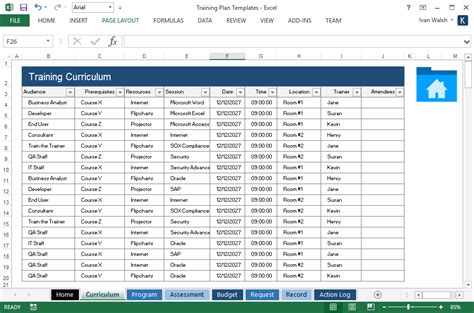 Training Plan Templates 7 Ms Word 7 Excel Spreadsheets