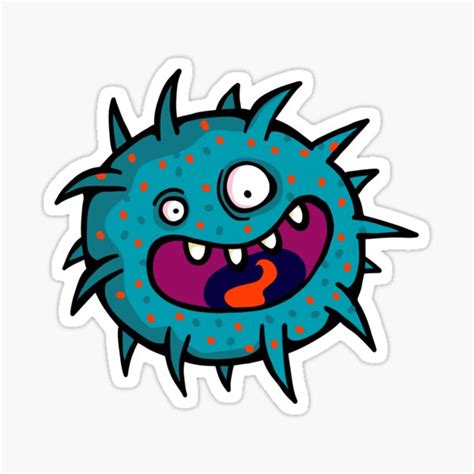 Angry Bacteria Stickers Redbubble