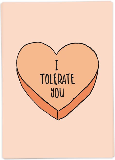 I Tolerate You Kaart Blanche
