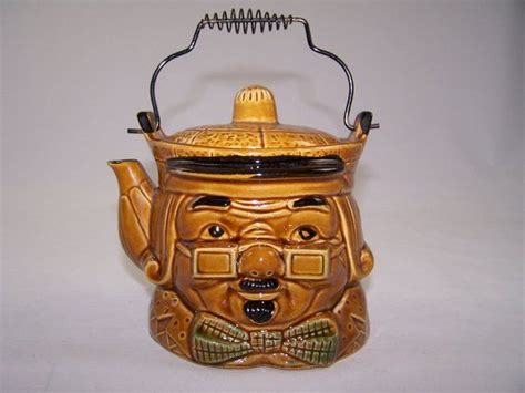 Antiques roadshow is a long running british television series about the appraisal of antiques produced by the bbc.having begun on 18 february 1979, the show is as of 2021 in its 43rd series with more than 800 separate episodes up to date. Benjamin Franklin Kitsch Teapot Japan Mid Century 1950's ...