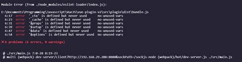 Javascript Vue Rollup Unused Vars Error On Build For Plugin Stack Overflow