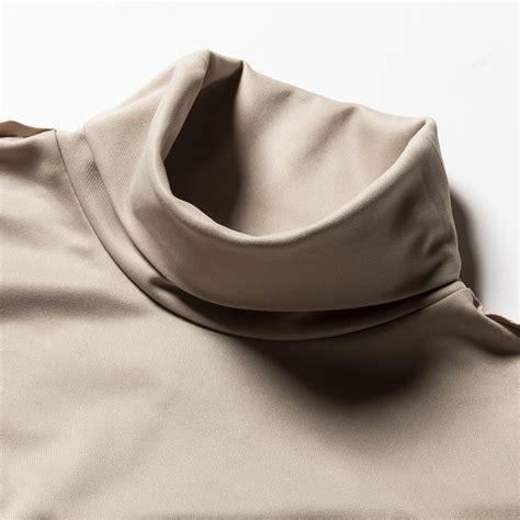 Twill Knit Turtleneck Nude Meanswhile