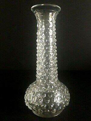 Vintage E O Brody Hobnail Clear Glass Bud Vase 7 5 8 Tall EBay