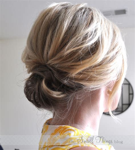 This hairstyle gives off that girly boho vibe that i love and it s super easy. The Chic Updo - The Small Things Blog