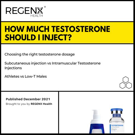 How Much Testosterone Should I Inject Choosing The Right Testosterone Dosage
