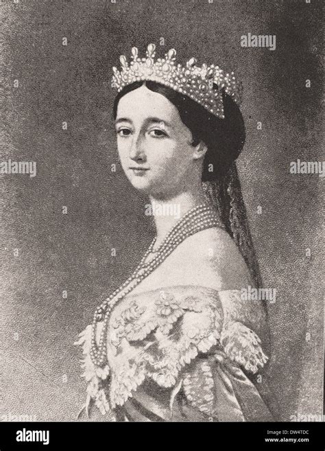 France Portrait Of Empress Eugenie French Engraving Xix Th Century Hi