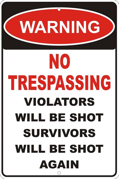 Personalized Custom Made No Trespassing Sign Etsy