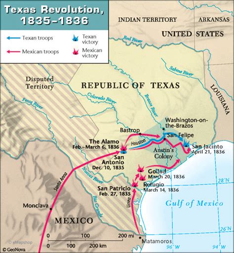 This Is A Detailed Map Of The Final Battles Of The Texas Revolution