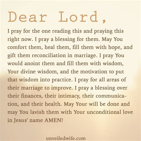 Prayer A Blessing For You Dear Heavenly Father I Pray For The One