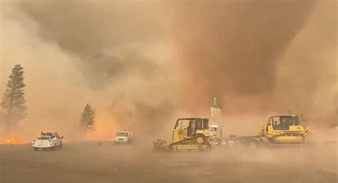 Dramatic Video Shows Fire Tornado Forming Over Northern Californias