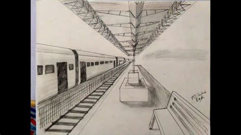 One Point Perspective In Tamil Railway Station Spike Arts With
