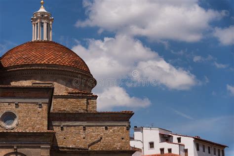 The Dome Of Medici Chapels In The San Lorenzo Church In Florence