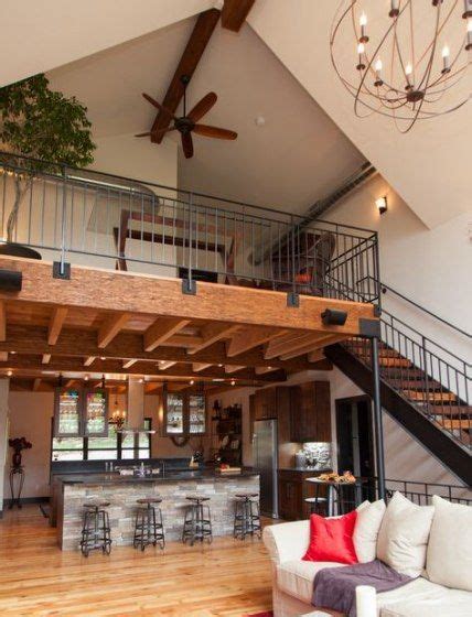 Living Room Desgn Loft Railings 50 Ideas Barn House Interior House