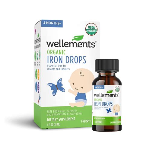 Buy Wellements Iron Drops For Babies Essential Liquid Iron Supplement
