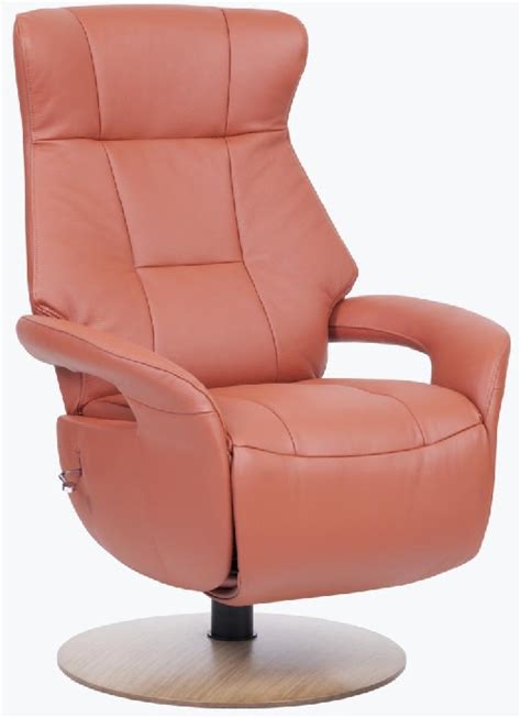 The slim recliner is the perfect addition to living space. Sitbest Slimline Chelsea Swivel Chair, All Cotto Toledo Leather.