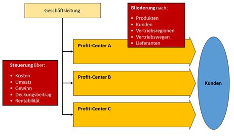 Profit Center Definition Aufbau Struktur