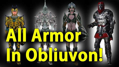 Elder Scrolls Oblivion All Armor Dlc In 5 Minutes Youtube