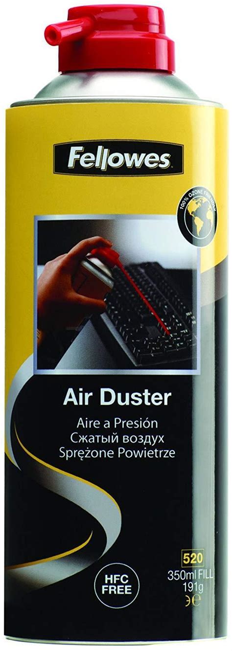 Fellowes Air Duster Can Pc Keyboard Printer Dust Safe Compressed