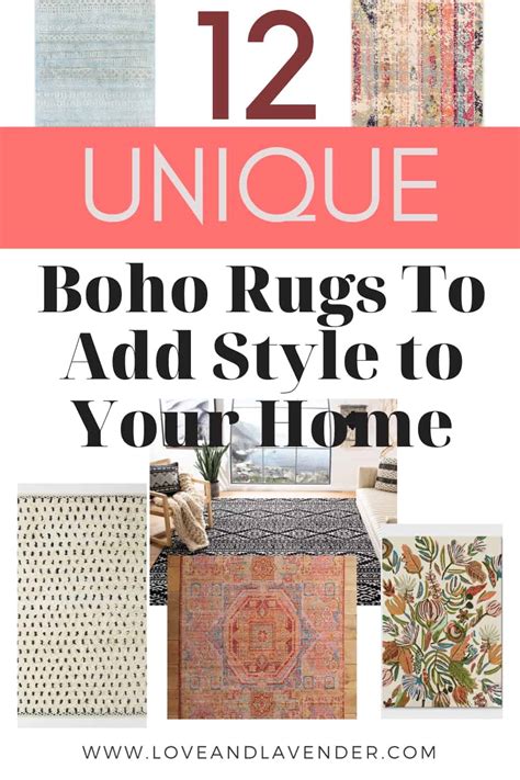12 Unique Boho Rugs Add Style To Your Living Space
