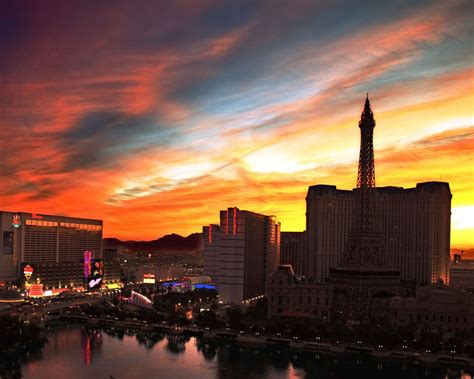 Las Vegas Sunset Cities Hd Wallpaper Preview