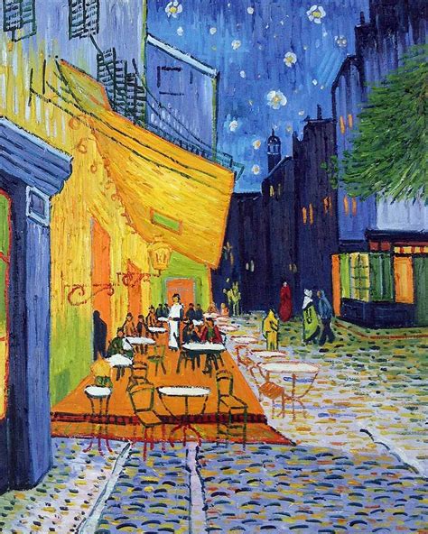 Van Gogh Cafe Terrace At Night Reproduction At Overstockart Com