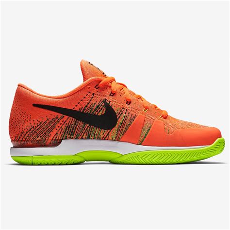 Nike Mens Zoom Vapor 95 Flyknit Tennis Shoes Hyper Orange