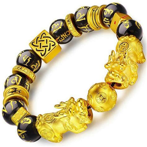 Wholesale New Product Feng Shui Obsidian Pixiu Beads Bracelets Jewelry