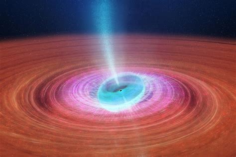 Astronomers Find Wobbling Black Hole Spewing Plasma Jet Clouds Into