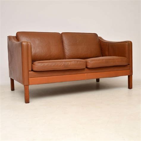 1960s Danish Vintage Leather Two Seat Sofa Retrospective Interiors