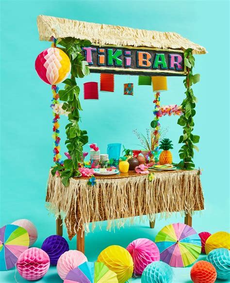 How To Make Your Own Tropical Tiki Bar Party Delights Hawaii Themed