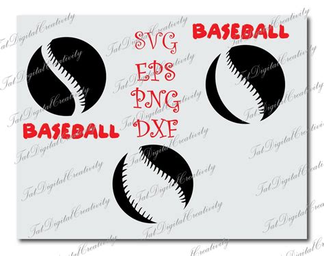 Baseball Svg Cut File Sport Svgbaseball Art Baseball Svg Etsy