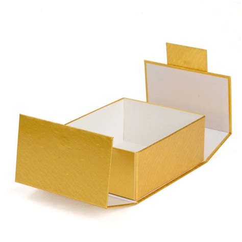 Gold Magnetic Closure T Box Rectangle Flip Top T Boxes With