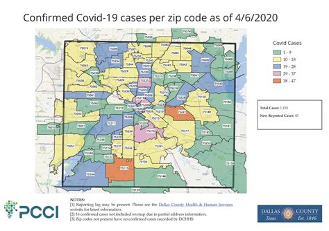 Covid Dallas County Zip Code Map 20200406 City Of Duncanville Texas Usa