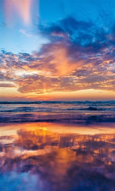 480x800 Ocean Sky Sunset Beach Galaxy Notehtc Desirenokia Lumia