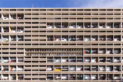 Façade Detail Of Unité Dhabitation Berlin Germany 1958 By Le