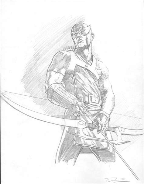 Hawkeye Sketch By Tonyparkerart On Deviantart