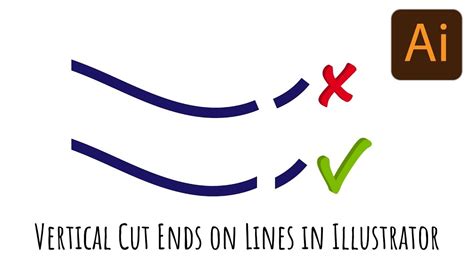 Illustrator Control Ends On Cut Lines How To Get Vertical Ends On