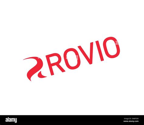 Rovio Entertainment Rotated Logo White Background Stock Photo Alamy