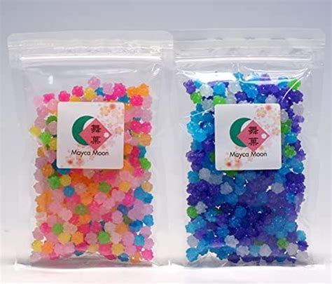 Mayca Moon Assorted Konpeito Japanese Tiny Sugar Candy Crystal Type Rainbow