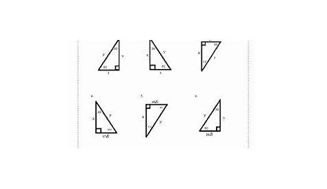 50 30 60 90 Triangles Worksheet