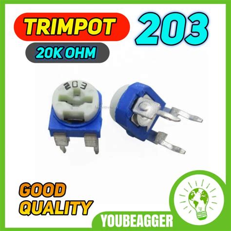 Jual Trimpot 203 20k Ohm Variabel Resistor Shopee Indonesia