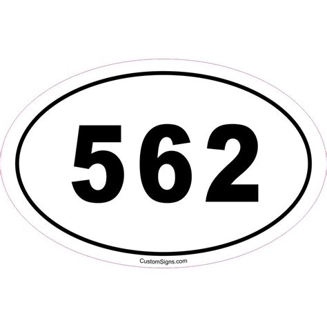 Custom Signs 562 Area Code Bumper Sticker For Car Automotive