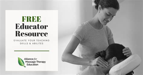Massage Therapy Instructor Certification Alliance For Massage Therapy Education