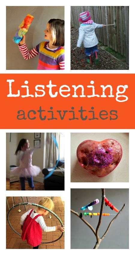Sense Of Hearing Activities And Sensory Play Sensory Activities