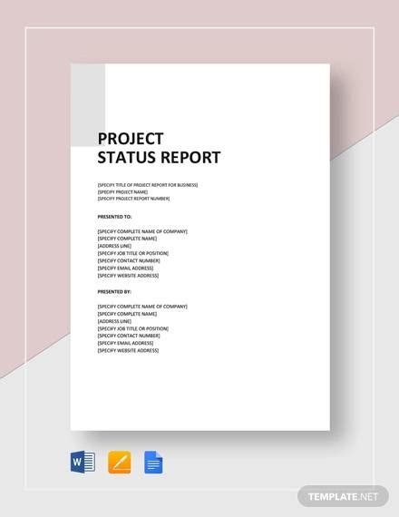 Free 39 Sample Project Reports In Pdf Ms Word