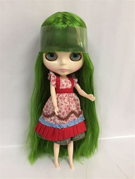 Nude Blyth Doll Green Hair Factory Doll Fashion Doll Suitable For DIY