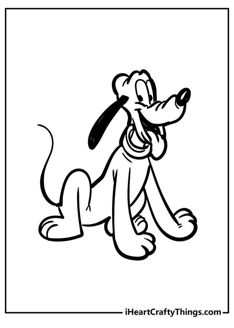 Pluto Face Coloring Pages