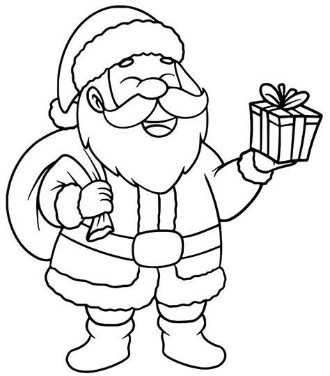 Papai Noel Desenho Colorir
