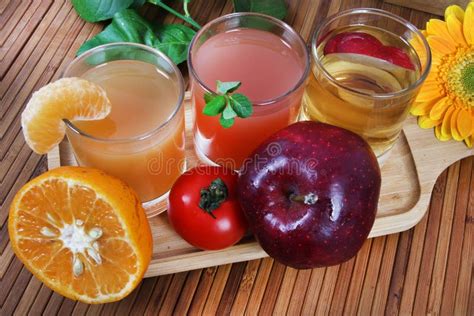 Orange Tomato And Apple Juice Stock Image Image Of Flower Beautiful